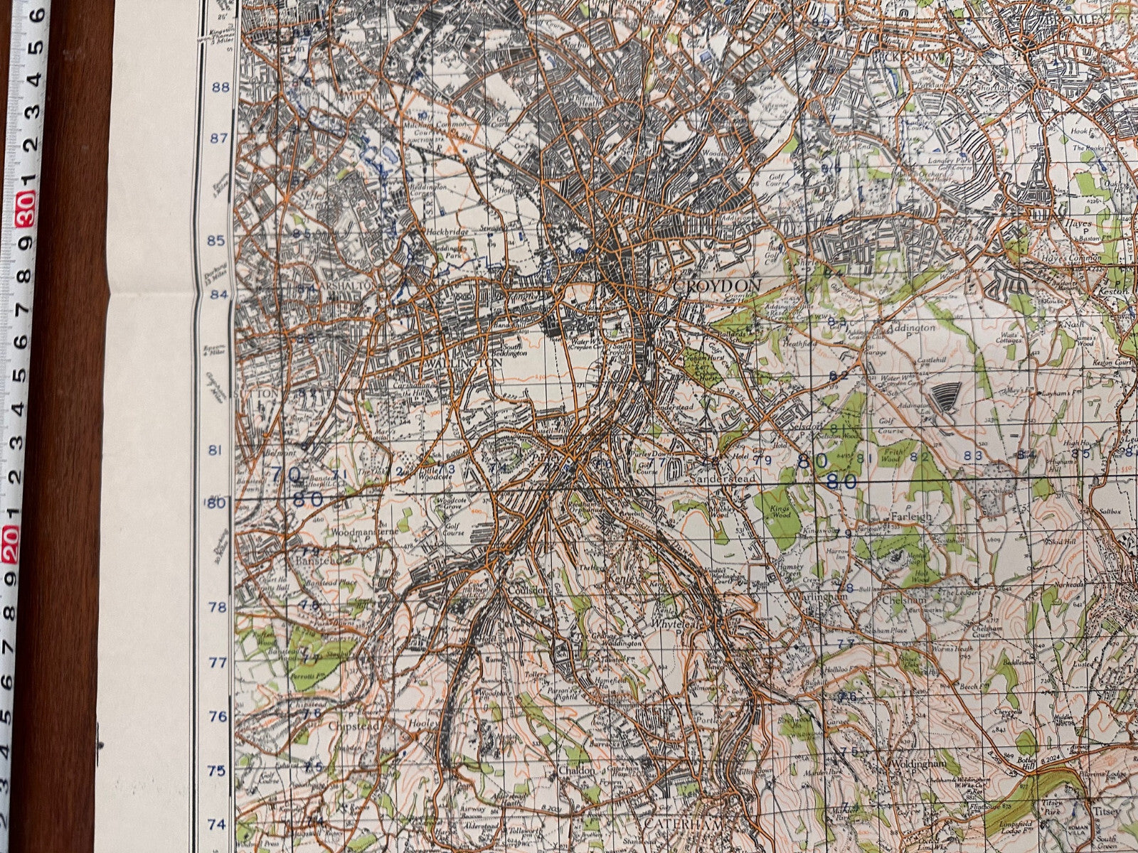 Original WW2 British Army GSGS OS Map of England - N.E London & Sevenoaks - The Militaria Shop