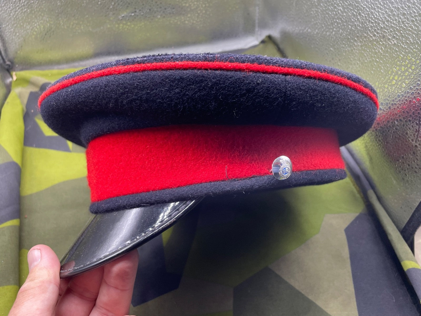 Original British Army REME Royal Electrical Mechanical Engineer Peaked Cap -58cm - The Militaria Shop