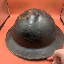 Charger l'image dans la galerie, Original WW2 British Home Front Civil Defence Fire Brigade FB Helmet - Complete - The Militaria Shop