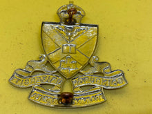 Load image into Gallery viewer, Original British Army Edinburgh University Training Corps (TA) Cap Badge - The Militaria Shop