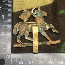 Load image into Gallery viewer, Original WW2 British Army Cap Badge - Queen's Royal West Surrey - The Militaria Shop