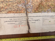 Load image into Gallery viewer, Original WW2 British Army RAF Navy Base Map of England - The Midlands Birmingham - The Militaria Shop