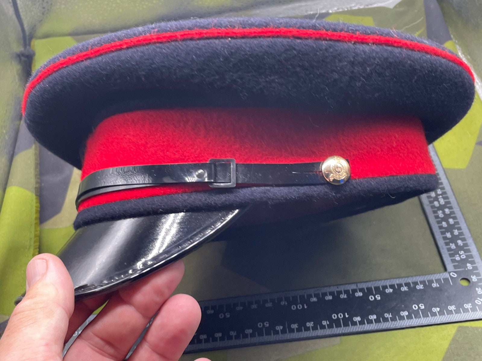 Genuine British Army Adjutant General's Corps Peaked Dress Cap - Size 56cm - The Militaria Shop