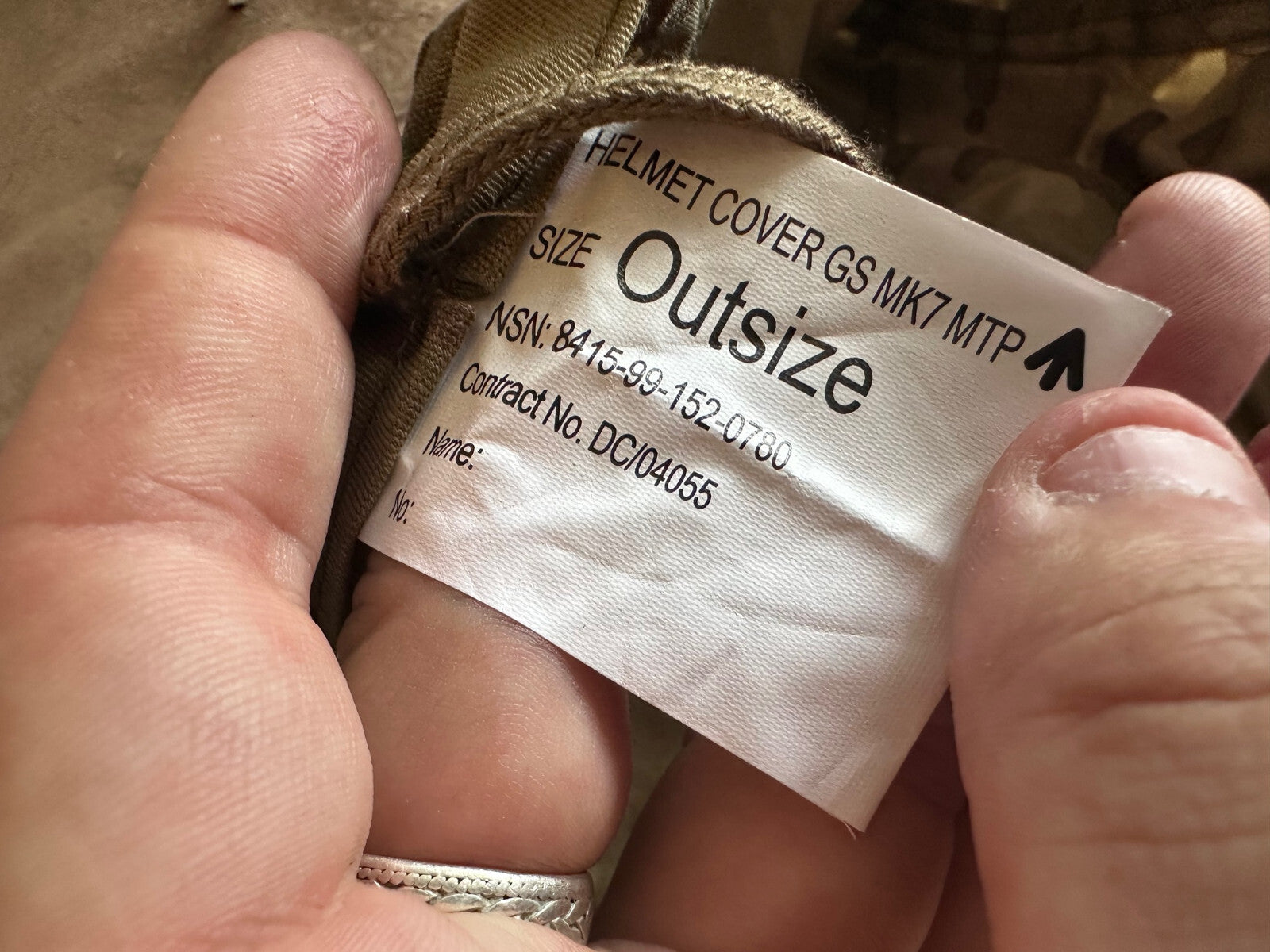 British Army Surplus GS Mk7 MTP Camouflage Cover - Size Outsize - The Militaria Shop