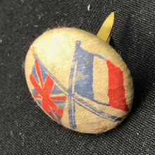 Load image into Gallery viewer, Original WW1 British / French Flag Peace Button - The Militaria Shop
