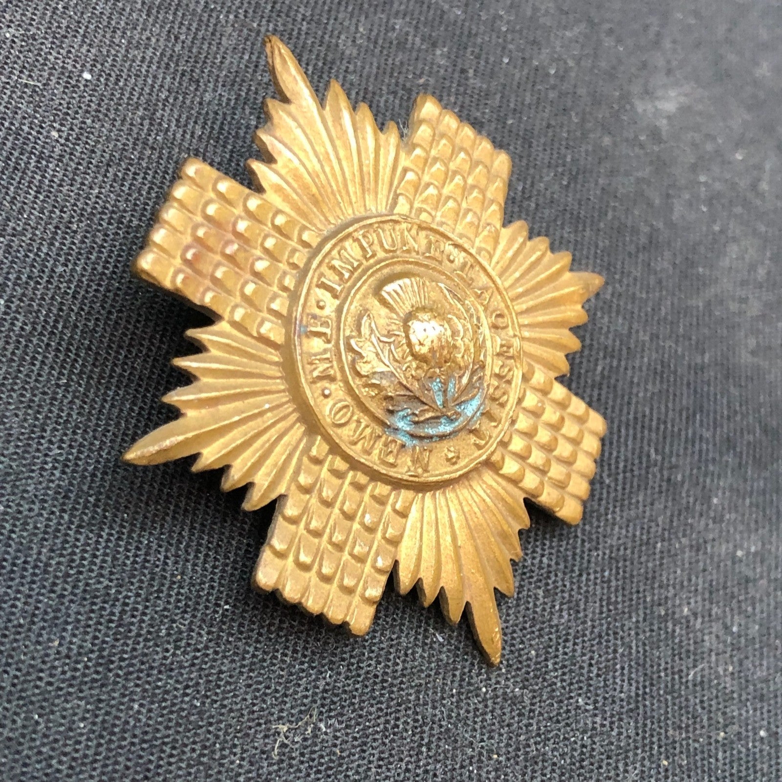 Original WW2 British Army Cap Badge - Scots Guards - The Militaria Shop