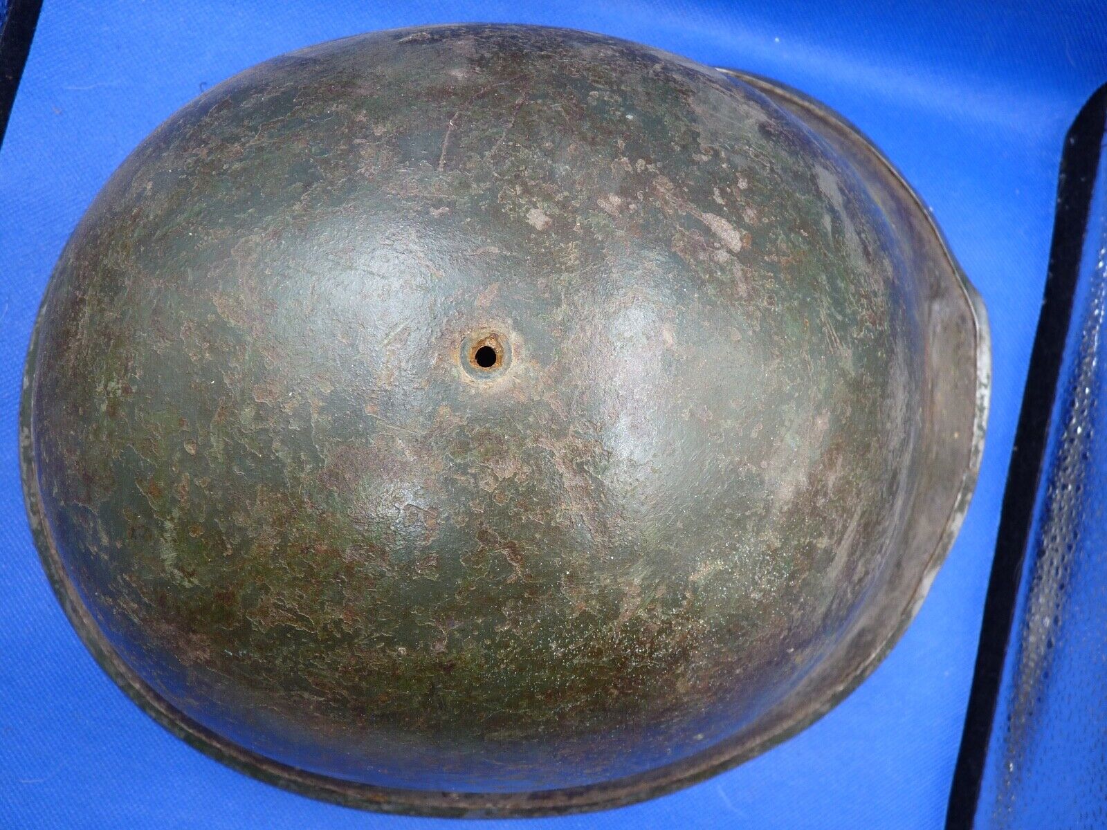 Mk3 Canadian / British Army Original WW2 Turtle Helmet High Rivet - Div Signed - The Militaria Shop