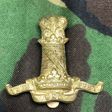 Load image into Gallery viewer, Original British Army 11th Hussars Regiment Cap Badge - The Militaria Shop