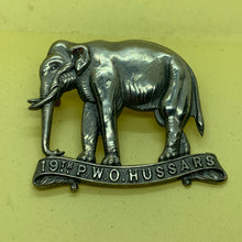 Load image into Gallery viewer, Original WW1 British Army Cap Badge - 19th Alexandra Princess of Wales Hussars - The Militaria Shop