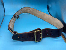 Load image into Gallery viewer, Original British Army Officer's Sam Browne Leather Belt - Approx 34" Waist - The Militaria Shop