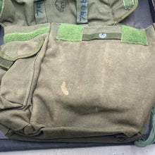 Load image into Gallery viewer, Genuine British Army Surplus OD Green Gas Mask Bag Haversack - The Militaria Shop