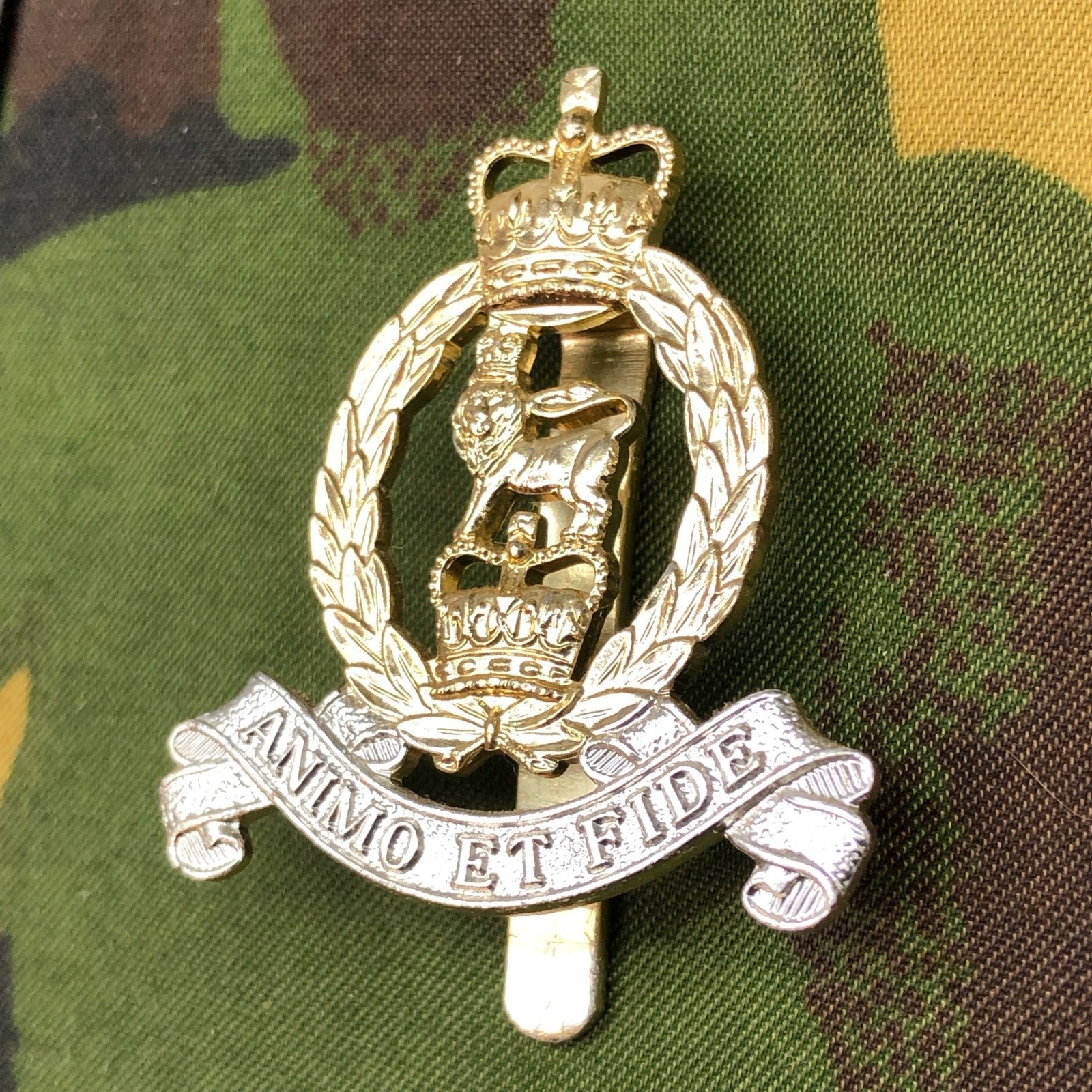 Original British Staybrite Army Cap Badge - Adjutant General's Corps - The Militaria Shop