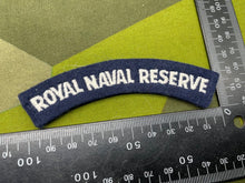 Charger l'image dans la galerie, Original British Royal Navy - Royal Naval Reserve Shoulder Title - The Militaria Shop