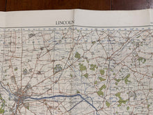 Load image into Gallery viewer, Original WW2 British Army GSGS OS Map England - Lincoln - The Militaria Shop