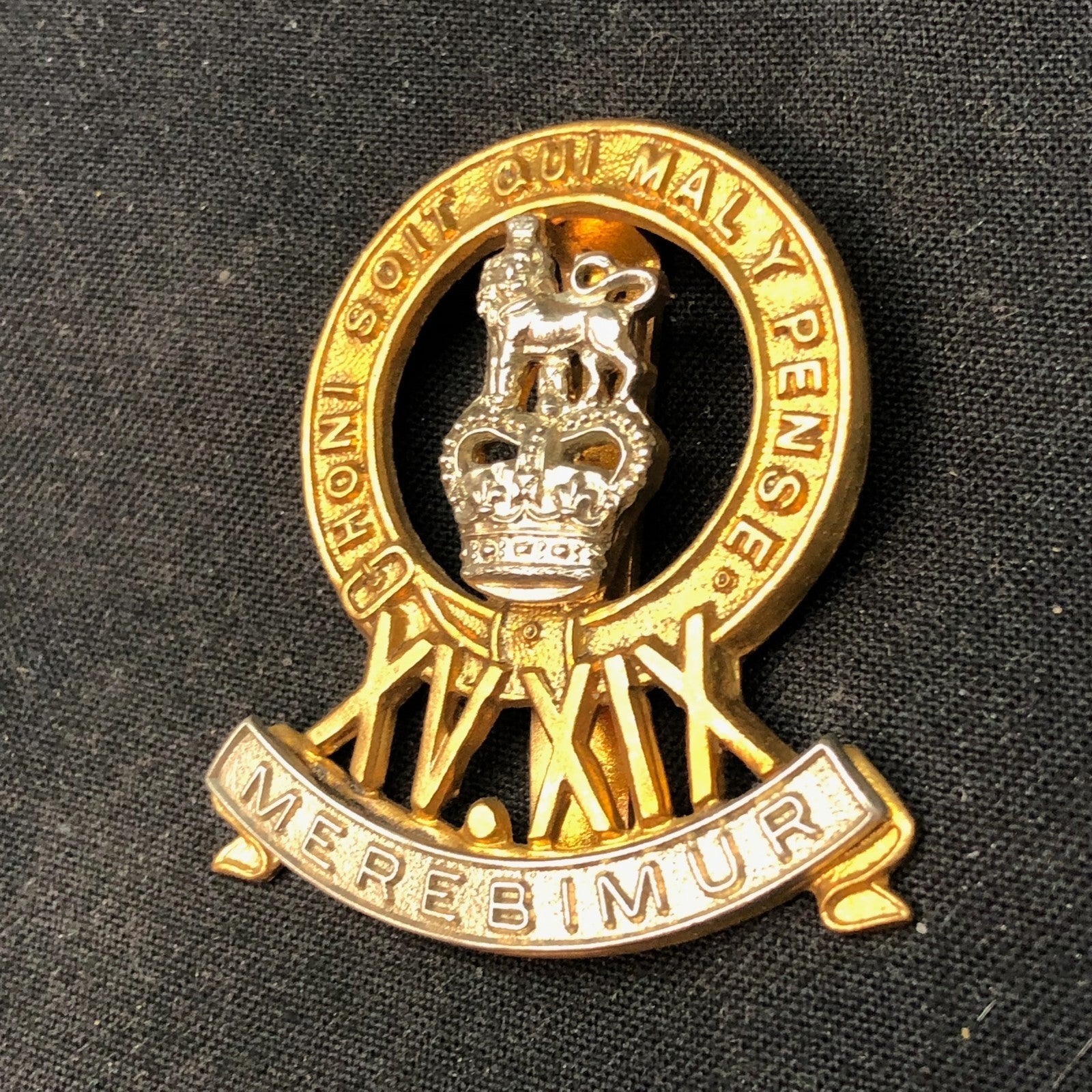 Genuine British Army Brass Cap Badge - 15th/19th The King's Royal Hussars - The Militaria Shop