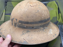 Load image into Gallery viewer, Original WW2 British Home Front Senior Fire Guard Helmet - 1941 Dated - The Militaria Shop