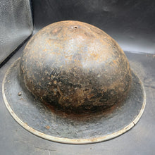 Load image into Gallery viewer, Original British Army WW2 Mk2 Combat Steel Helmet - The Militaria Shop