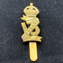 Load image into Gallery viewer, Original WW1 British Army Cap Badge - 13th Hussars - The Militaria Shop