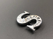 Load image into Gallery viewer, Salvation Army Vintage White Enamel Blood And Fire Collar Badge - The Militaria Shop