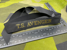 Charger l'image dans la galerie, Genuine British Royal Navy - TS Avenger Cap Tally - Full Length - The Militaria Shop