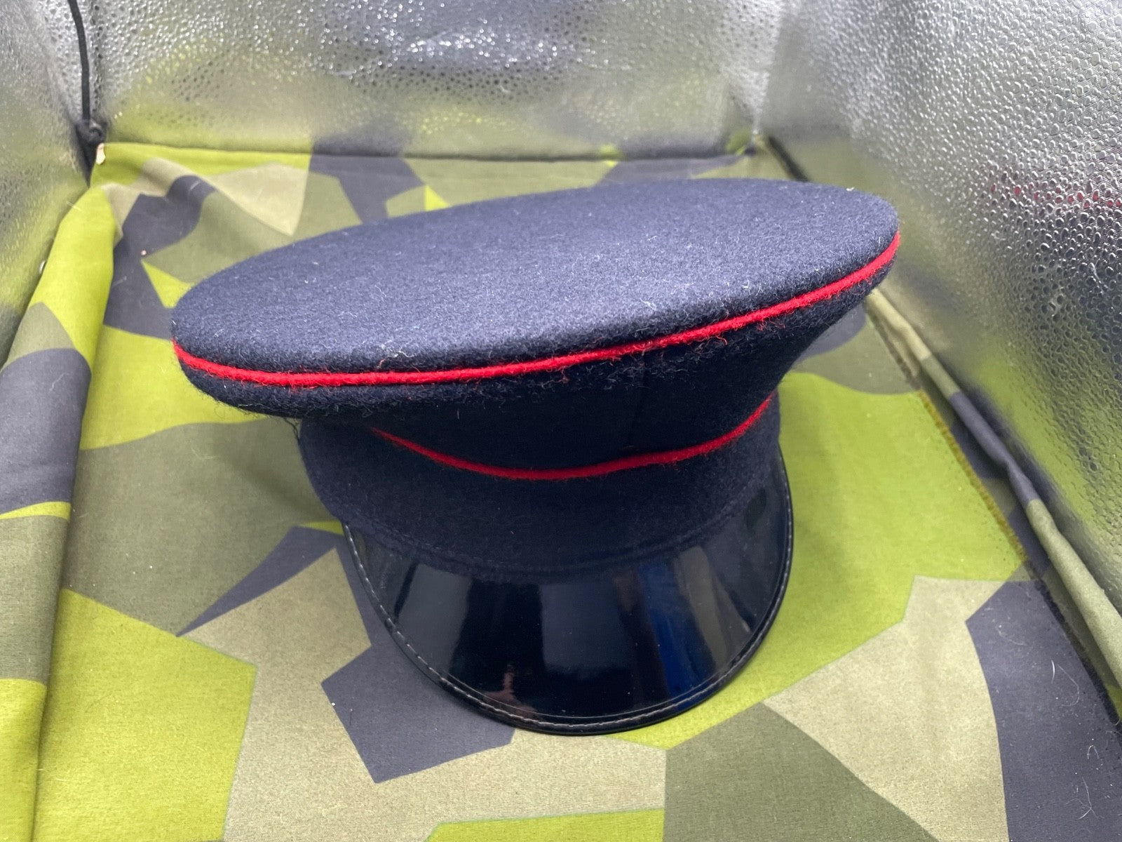 Original British Army Royal Engineers Peaked Cap - Size 57cm Approx - The Militaria Shop