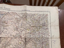 Load image into Gallery viewer, Original WW2 British Army RAF Navy Base Map of South Wales - Cardiff & Swansea - The Militaria Shop