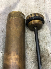 Load image into Gallery viewer, Original WW1 British Army SMLE Enfield Brass Oil Bottle - EFD Marked - The Militaria Shop