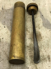 Load image into Gallery viewer, Original WW1 British Army SMLE Enfield Brass Oil Bottle - EFD Marked - The Militaria Shop