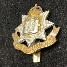 Charger l'image dans la galerie, Original WW2 British Army Cap Badge - The East Surrey Regiment - The Militaria Shop