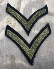 Load image into Gallery viewer, Original US Army WW2/Vietnam War Army Chevron Stripes - Private First Class PFC - The Militaria Shop