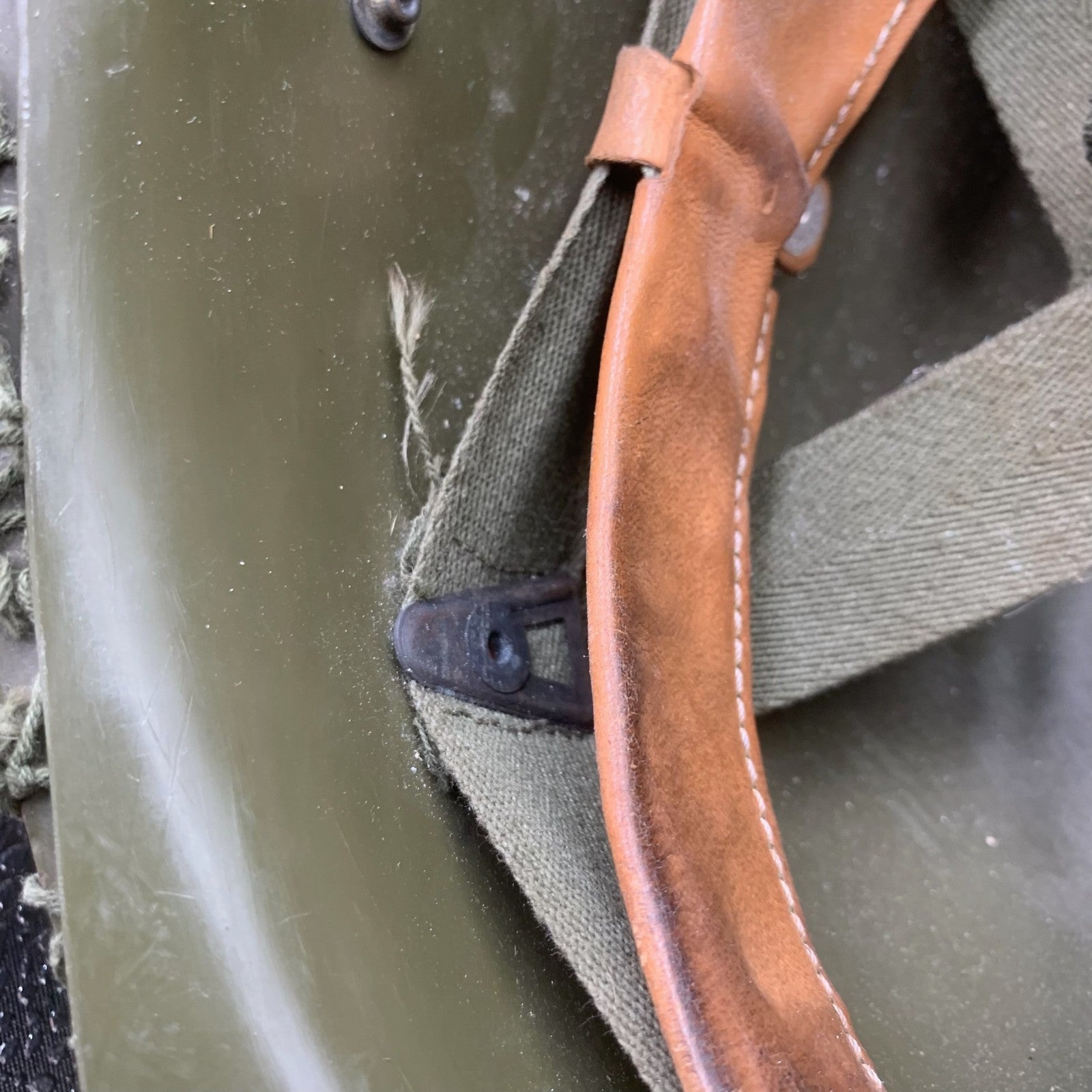 Genuine Dutch Army M53 Euroclone of US M1 Camouflaged Helmet & Liner Set - The Militaria Shop