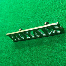 Load image into Gallery viewer, Original WW2 British Army Brass Shoulder Title - The Blues & Royals - The Militaria Shop