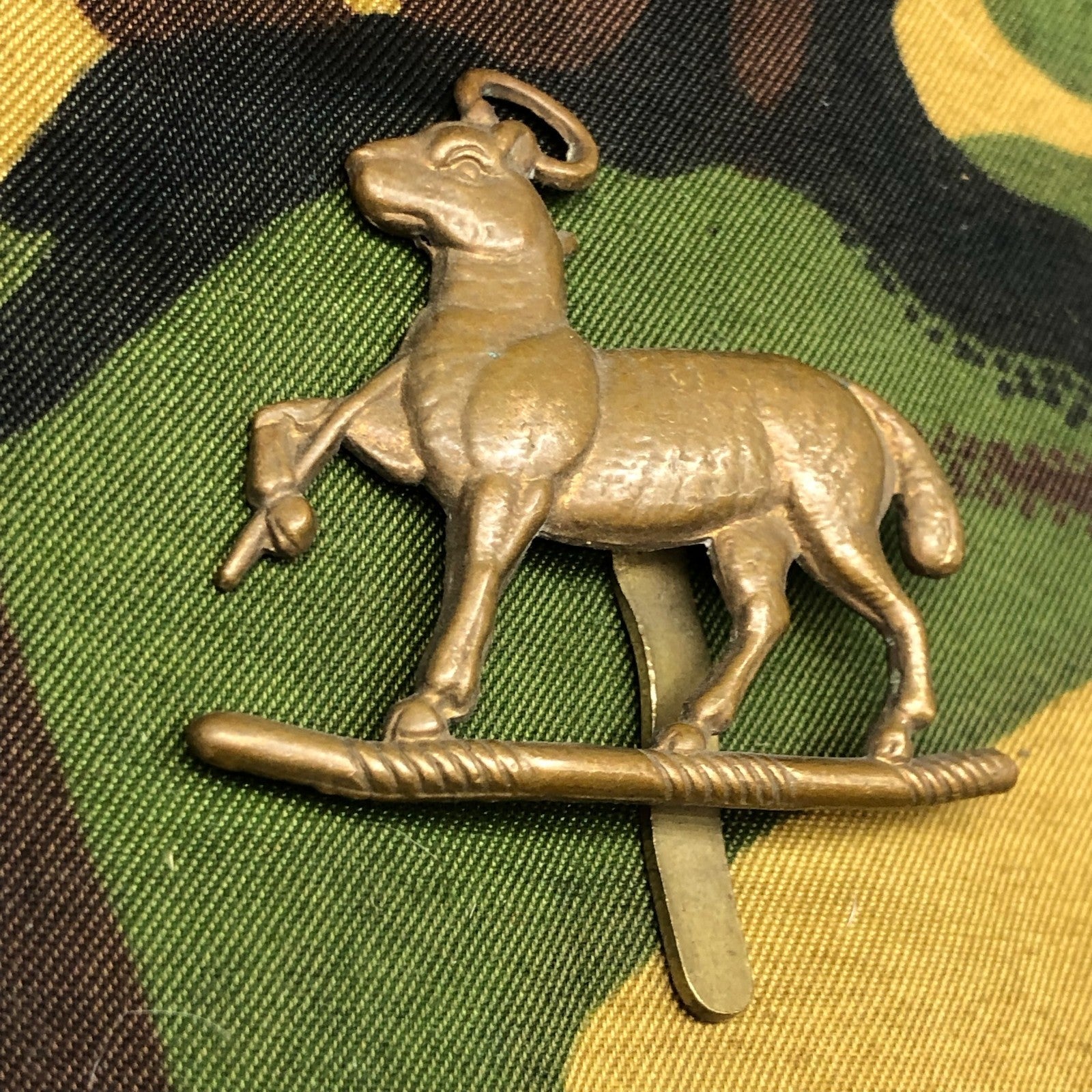 Original British Army Cap Badge - Queen's Royal Regiment (West Surrey) - The Militaria Shop