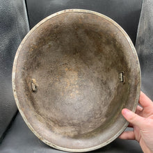 Load image into Gallery viewer, Original British/Canadian Army WW2 Mk3 Turtle High Rivet Combat Steel Helmet - The Militaria Shop