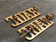 Load image into Gallery viewer, Original WW2 British Army Royal Army Ordnance Corps RAOC Shoulder Title Set - The Militaria Shop