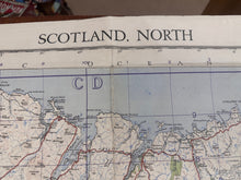 Load image into Gallery viewer, Original WW2 British Army RAF Navy Base Map of Scotland North - The Militaria Shop