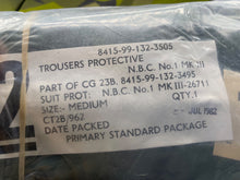 Lade das Bild in den Galerie-Viewer, Original British Army Unissued DPM NBC Protective Trousers - Medium - The Militaria Shop