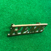Load image into Gallery viewer, Original WW2 British Army Brass Shoulder Title - REME Engineers - The Militaria Shop