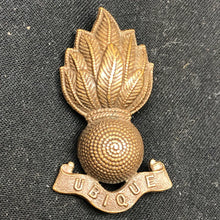Load image into Gallery viewer, Genuine WW2 British Army Brass Cap Badge - Royal Engineers - The Militaria Shop