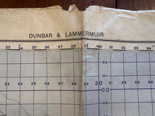 Load image into Gallery viewer, Original WW2 British Army GSGS Map of Scotland - Dunbar & Lammermuir - The Militaria Shop