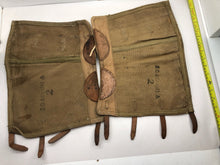 Load image into Gallery viewer, Original WW2 British Army 37 Pattern Despatch Riders High Sided Spats 1943 Dated - The Militaria Shop