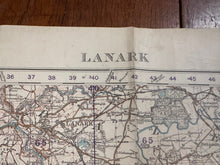 Load image into Gallery viewer, Original WW2 British Army GSGS OS Map of Scotland - Lanark - The Militaria Shop