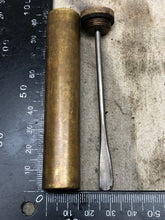 Load image into Gallery viewer, Original WW1 British Army SMLE Enfield Brass Oil Bottle - EFD Marked - The Militaria Shop