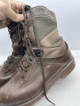 Load image into Gallery viewer, British Army Surplus Brown Leather Combat Boots - YDS - Size UK 10 M - The Militaria Shop