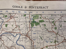 Load image into Gallery viewer, Original WW2 British Army GSGS OS Map of Great Britain - Goole & Pontefract - The Militaria Shop