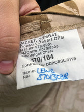 Load image into Gallery viewer, Genuine British Army Desert DPM Camouflaged Combat Jacket - Size 170/104 - The Militaria Shop
