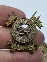 Charger l'image dans la galerie, Original Pair of 24th Cavalry (Frontier Force) Pakistan Army Collar Badges - The Militaria Shop