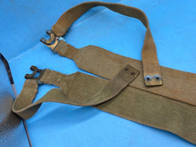 Load image into Gallery viewer, Original Pair of British Army 37 Pattern Khaki Canvas L-Straps - The Militaria Shop