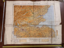 Load image into Gallery viewer, Original WW2 British Army RAF Navy Base Map of Scotland The Forth, Clyde & Tay - The Militaria Shop