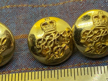 Load image into Gallery viewer, Original British Army Blues & Royals RHG 1st Dragoon Guards Dress Buttons - The Militaria Shop